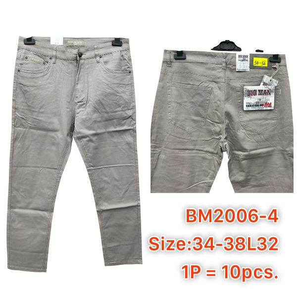 Spodnie męskie jeans Roz 34-38, 1 Kolor .Paczka 10 szt